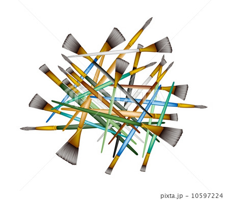 A Group of Various Size of Artist Brushes A Group of Various Size of Artist Brushes 10597224