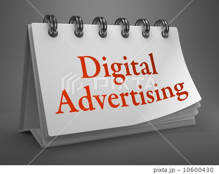 Digital Advertising on a Desktop Calendar. Digital Advertising on a Desktop Calendar. 10600430