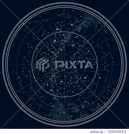 Astronomical Celestial Map of The Northern Hemisphere (Black Ink version) 10600830