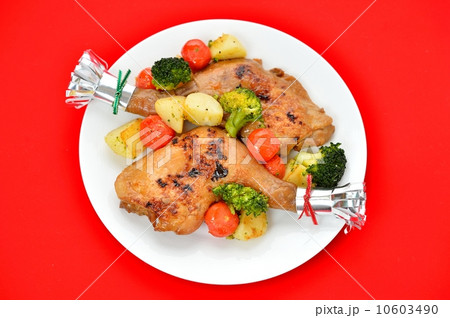 クリスマスのローストチキン。 10603490