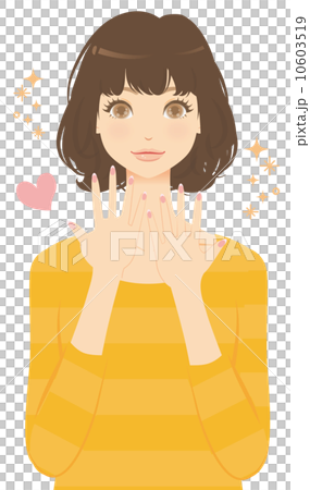 マニキュアをした女性 10603519