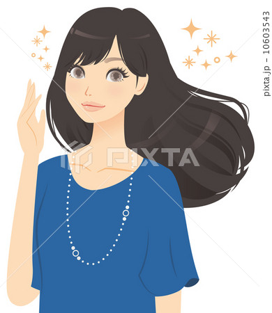 美しい髪の女性 10603543