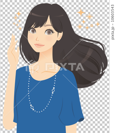 美しい髪の女性 10603543
