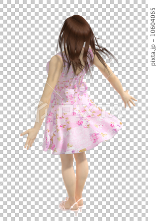 風に吹かれる女性 合成用 背景透過 リアル3D CG イラスト素材 風に吹かれる女性 合成用 背景透過 リアル3D CG イラスト素材 10604065