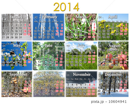 calendar for 2014 year 10604941