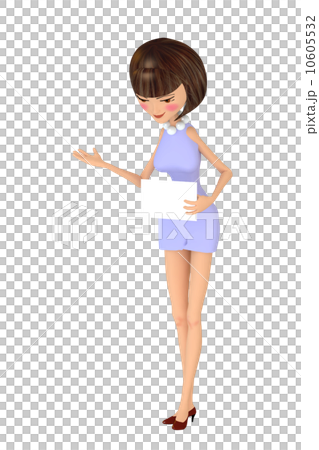 婦女培養指導背景透明3DCG例證材料 10605532