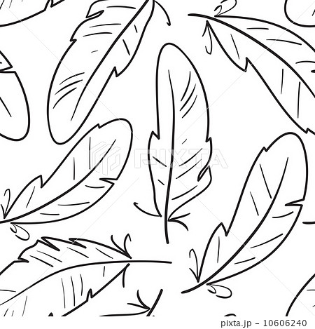 Seamless pattern with birds feathers 10606240
