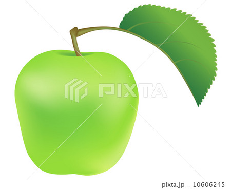 Green apple with leaf 10606245