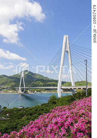しまなみ海道 生口橋 因島より望む しまなみ海道 生口橋 因島より望む 10607479