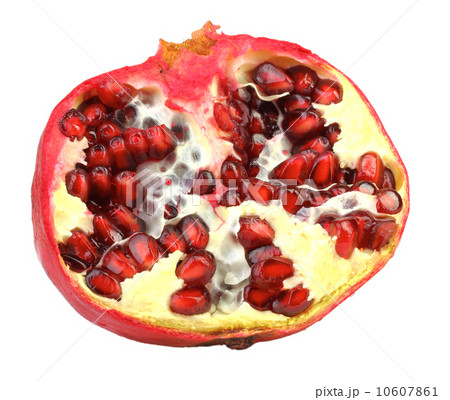 Half of fresh red pomegranate 10607861
