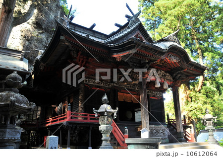 群馬県 高崎市 パワースポット 榛名神社の写真素材