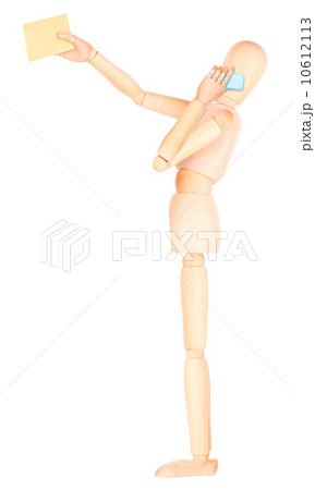 wooden Dummy with mail and mobile phone wooden Dummy with mail and mobile phone 10612113