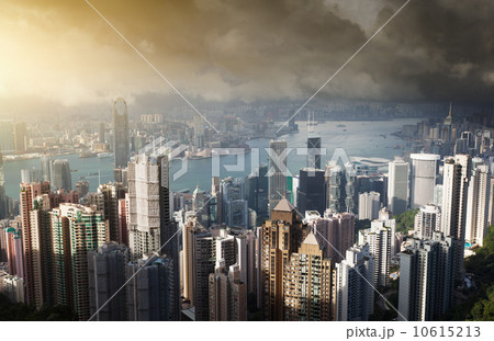 Hong Kong island from Victoria's Peak 10615213