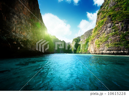 bay at Phi phi island in Thailand 10615228
