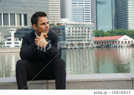 Office wear with Singapore skyline Office wear with Singapore skyline 10616623
