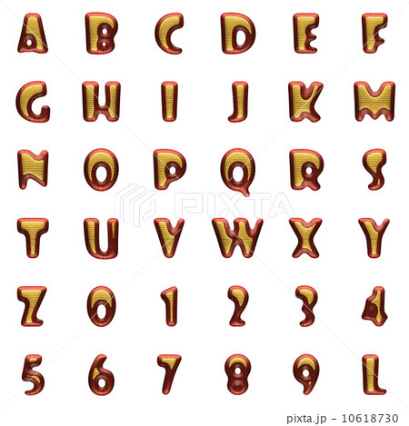 golden alphabet with red wood golden alphabet with red wood 10618730