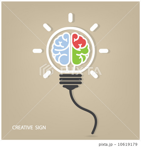 Creative light bulb Idea concept background 10619179