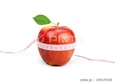 red apple and measure tape red apple and measure tape 10619506