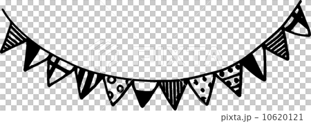 トライアングルガーランドのイラスト素材 10620121 Pixta