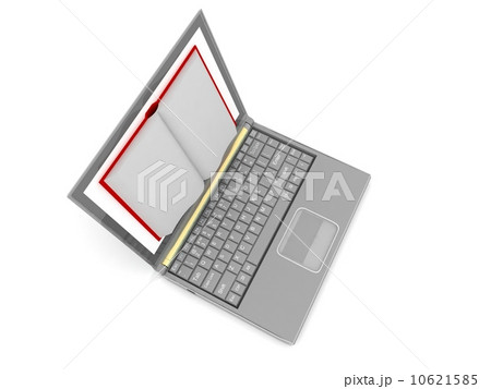open book next to a modern laptop 10621585