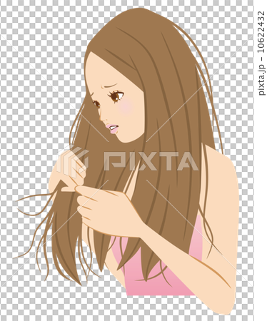 Damaged hair - Stock Illustration [10622432] - PIXTA