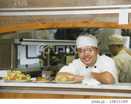 Chef leaning on counter Chef leaning on counter 10623189