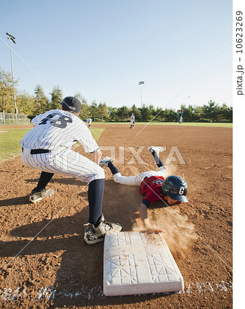 Boys (10-11) playing baseball Boys (10-11) playing baseball 10623269