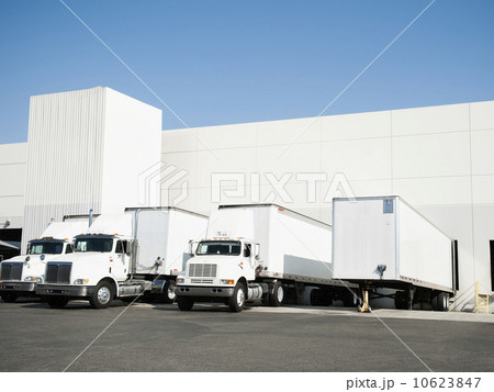 Trucks and warehouse Trucks and warehouse 10623847
