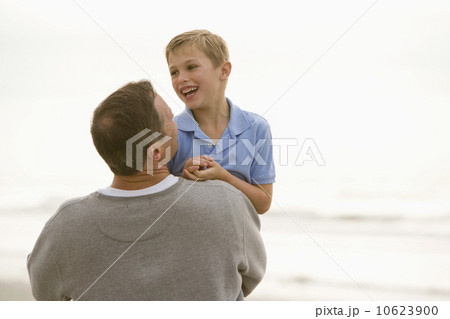 Father and son at the beach Father and son at the beach 10623900
