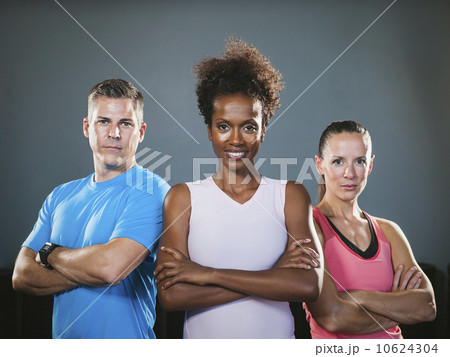Portrait of three people with crossed arms Portrait of three people with crossed arms 10624304