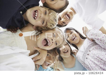 Group of excited young children 10626434