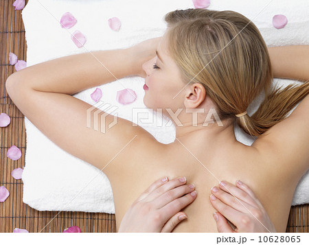 Young woman getting massage Young woman getting massage 10628065
