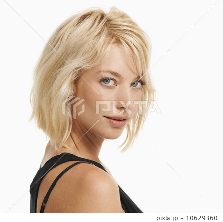 Studio portrait of attractive woman 10629360