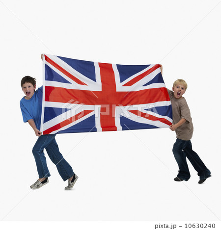Children carrying flag 10630240