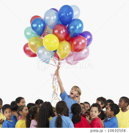 Children and balloons 10630508