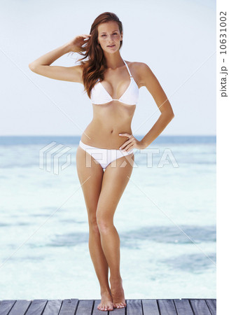 Portrait of young woman in bikini Portrait of young woman in bikini 10631002