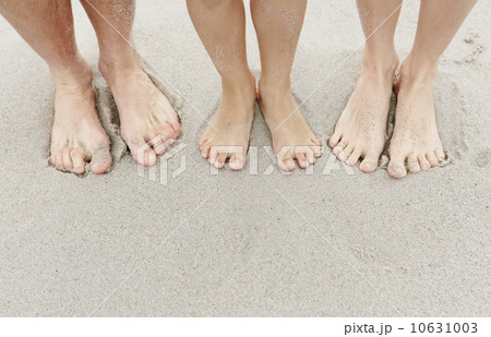 Family at beach, low section 10631003