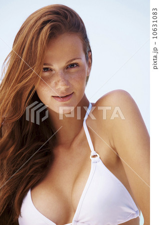 Portrait of young woman in bikini 10631083