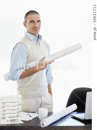 Architect working in office 10631711