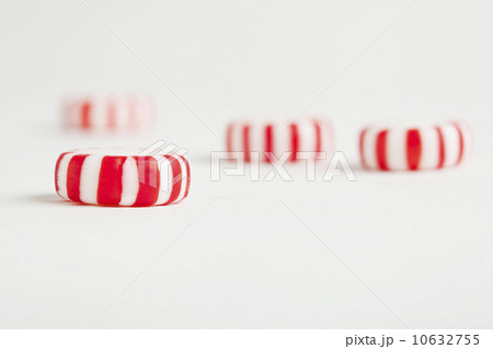 Red and white candy canes, studio shot 10632755