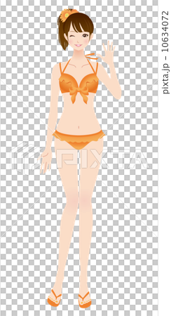 人物　女性　水着　美容 10634072