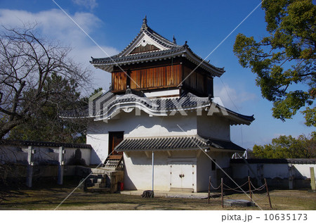 岡山城 月見櫓の写真素材