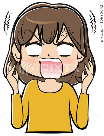 苛立つ女性 苛立つ女性 10635642