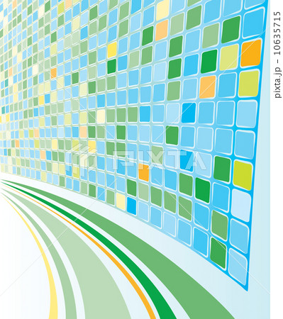 Abstract Perspective Cyan Mozaic background 10635715