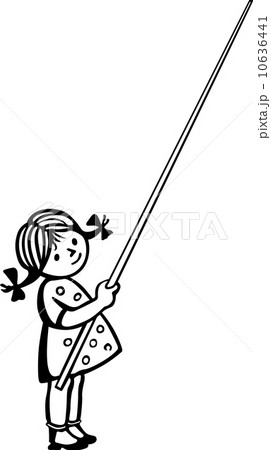 Girl with school pointer 10636441