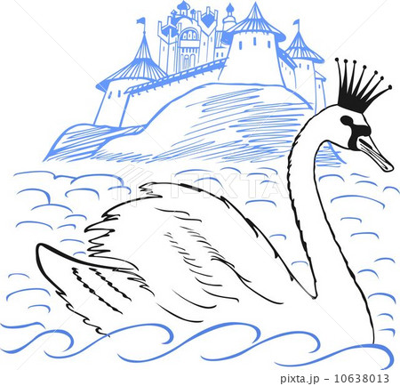 Swan in front of a palace Swan in front of a palace 10638013
