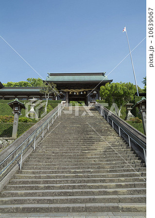 諏方神社の長坂と大門 10639067