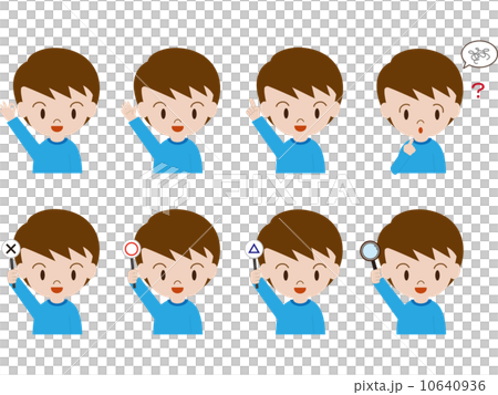 男の子ポーズいろいろ 10640936