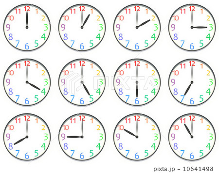 時計のバリエーションのイラスト素材