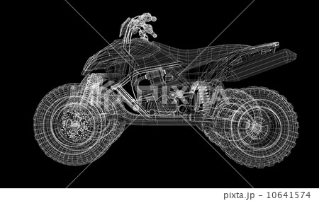 Quad bike, motorcycle, 3D model Quad bike, motorcycle, 3D model 10641574